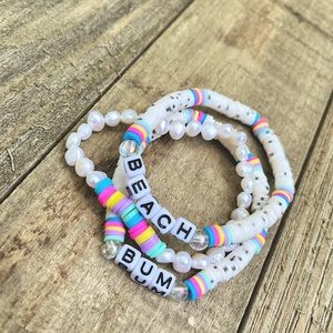 Clay polymer Bead bracelets